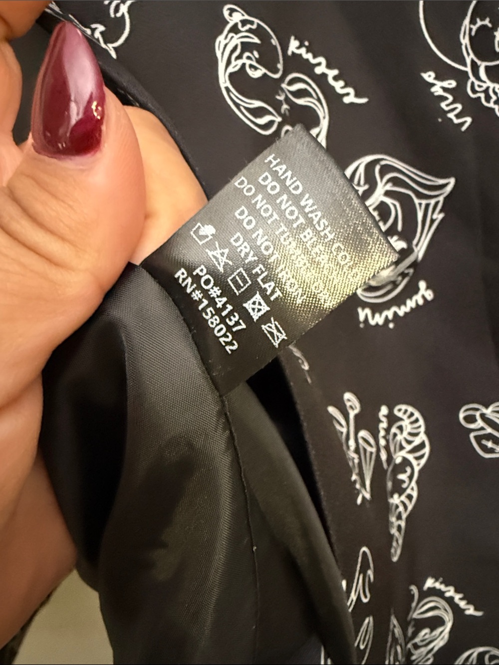 Dressed in LALA Black Zodiac Astrology Graphic Oversized Blazer Jacket size 3X - Picture 8 of 10